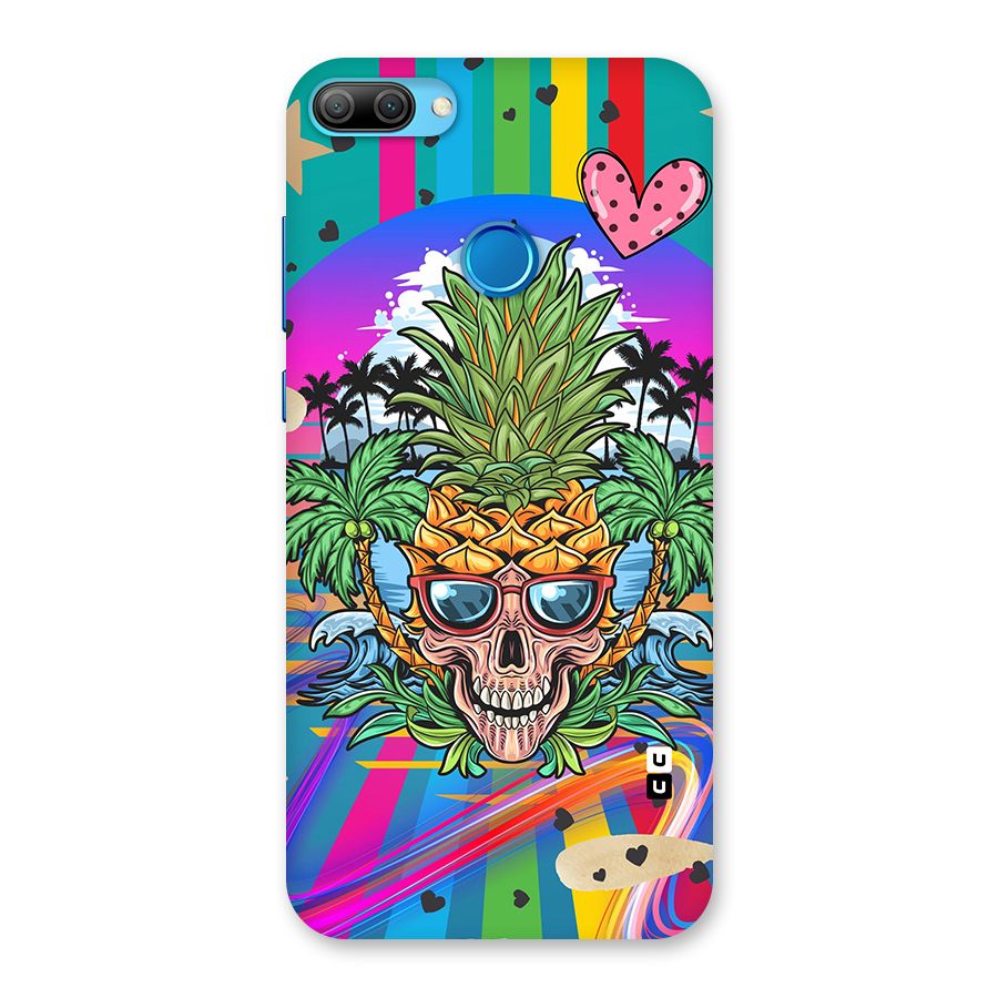 Cool Pineapple Skull Back Case for Honor 9N