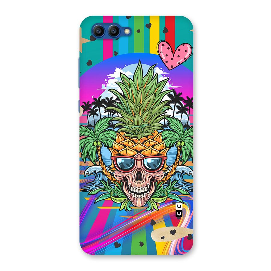 Cool Pineapple Skull Back Case for Honor View 10