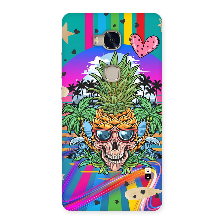 Cool Pineapple Skull Back Case for Huawei Honor 5X