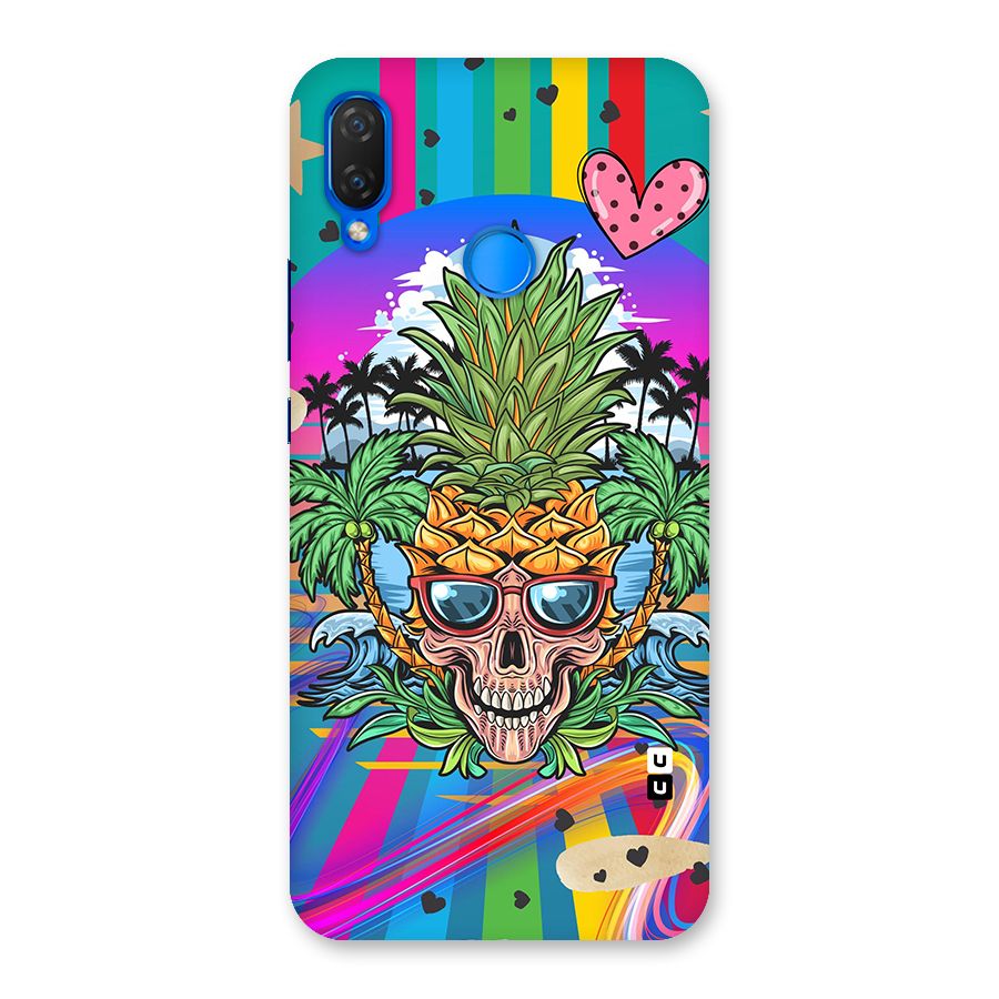 Cool Pineapple Skull Back Case for Huawei P Smart+