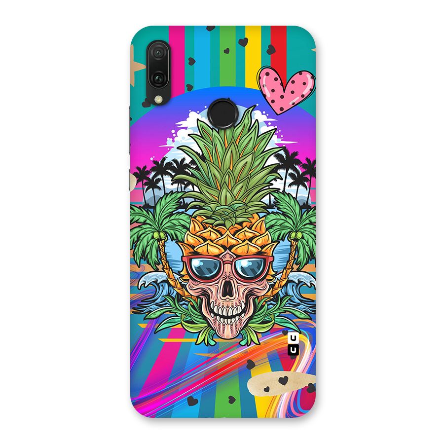 Cool Pineapple Skull Back Case for Huawei Y9 (2019)