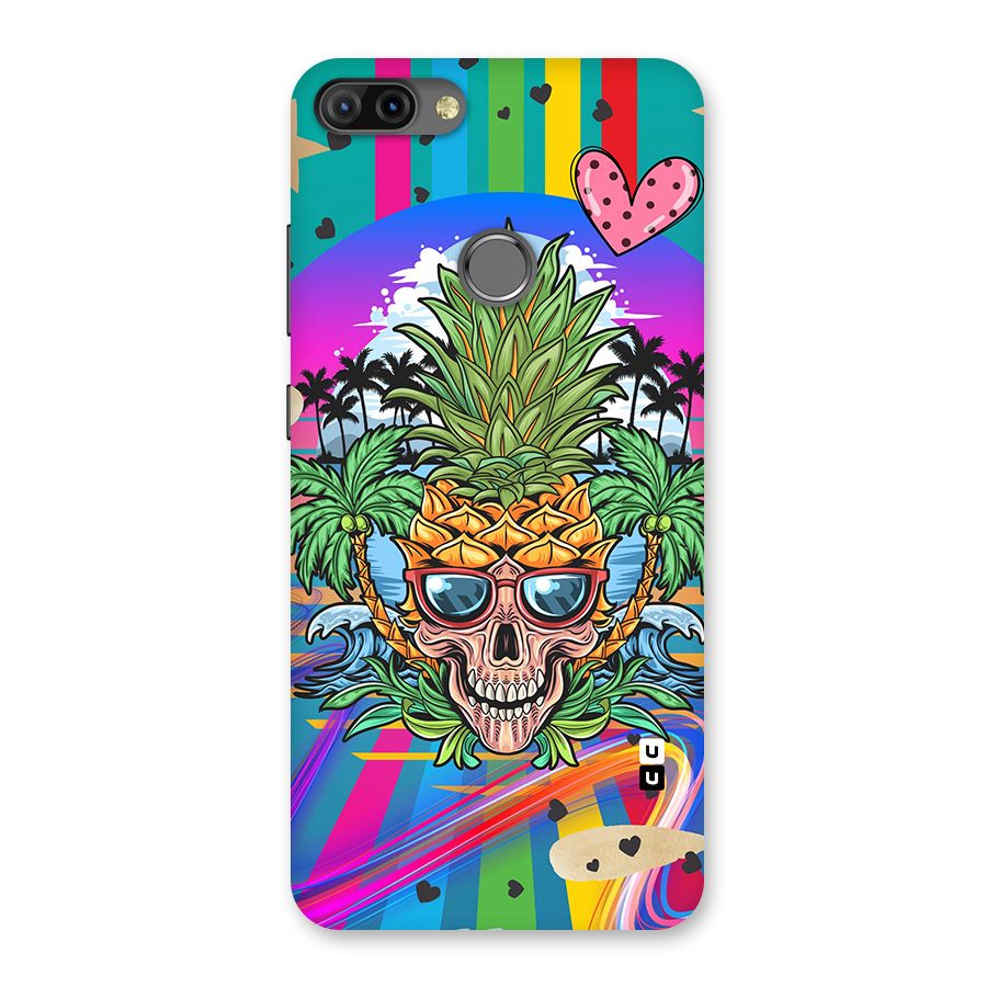 Cool Pineapple Skull Back Case for Infinix Hot 6 Pro