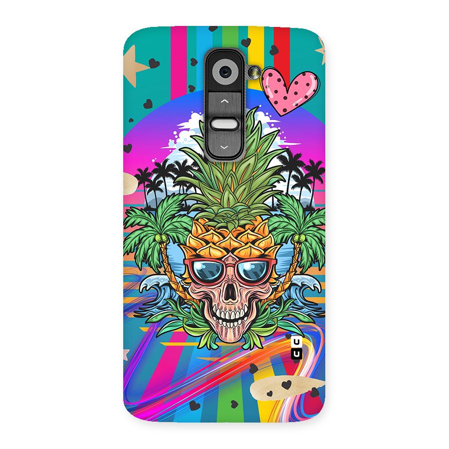 Cool Pineapple Skull Back Case for LG G2