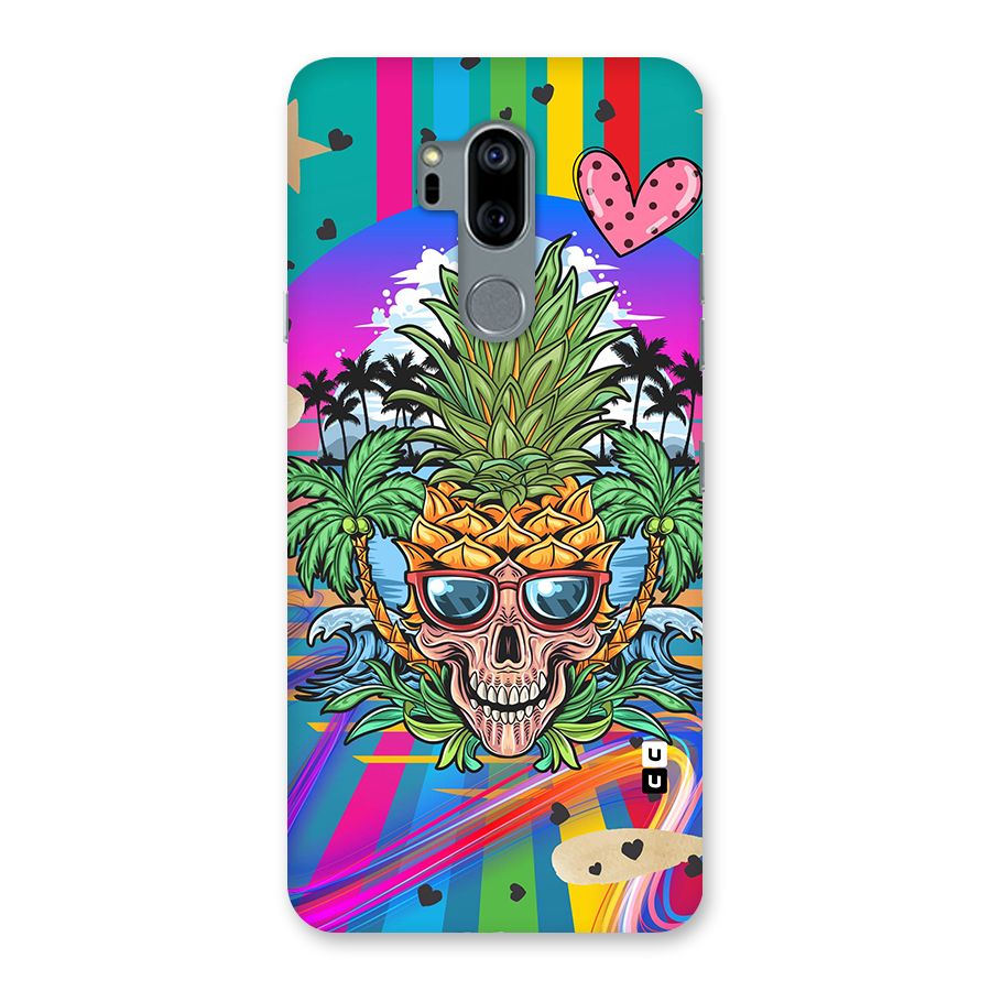 Cool Pineapple Skull Back Case for LG G7