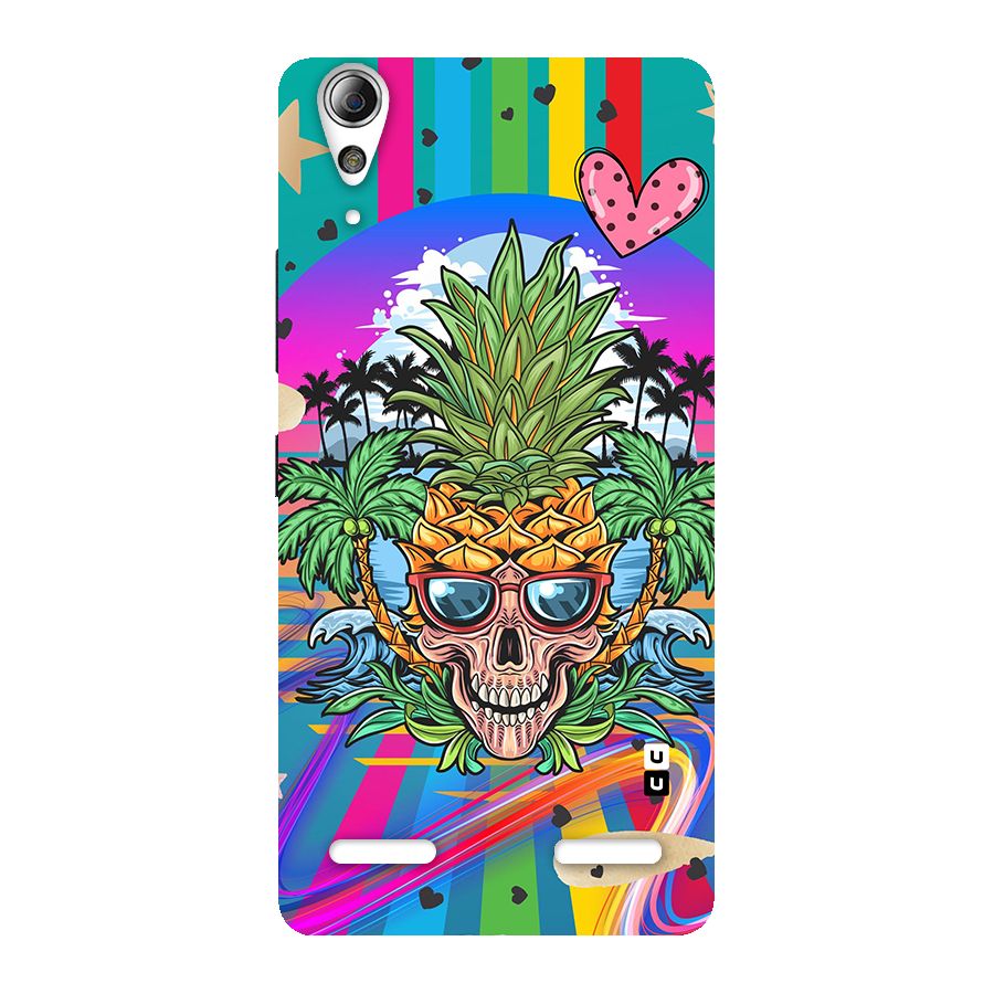 Cool Pineapple Skull Back Case for Lenovo A6000 Plus