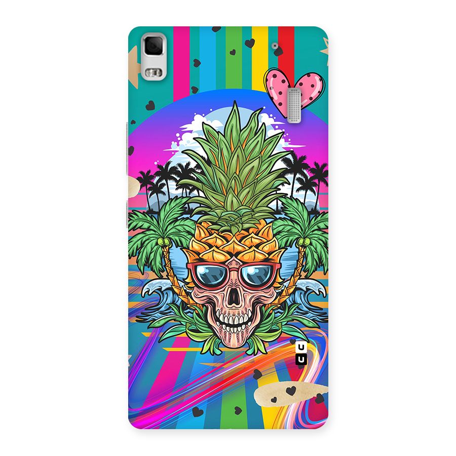 Cool Pineapple Skull Back Case for Lenovo A7000