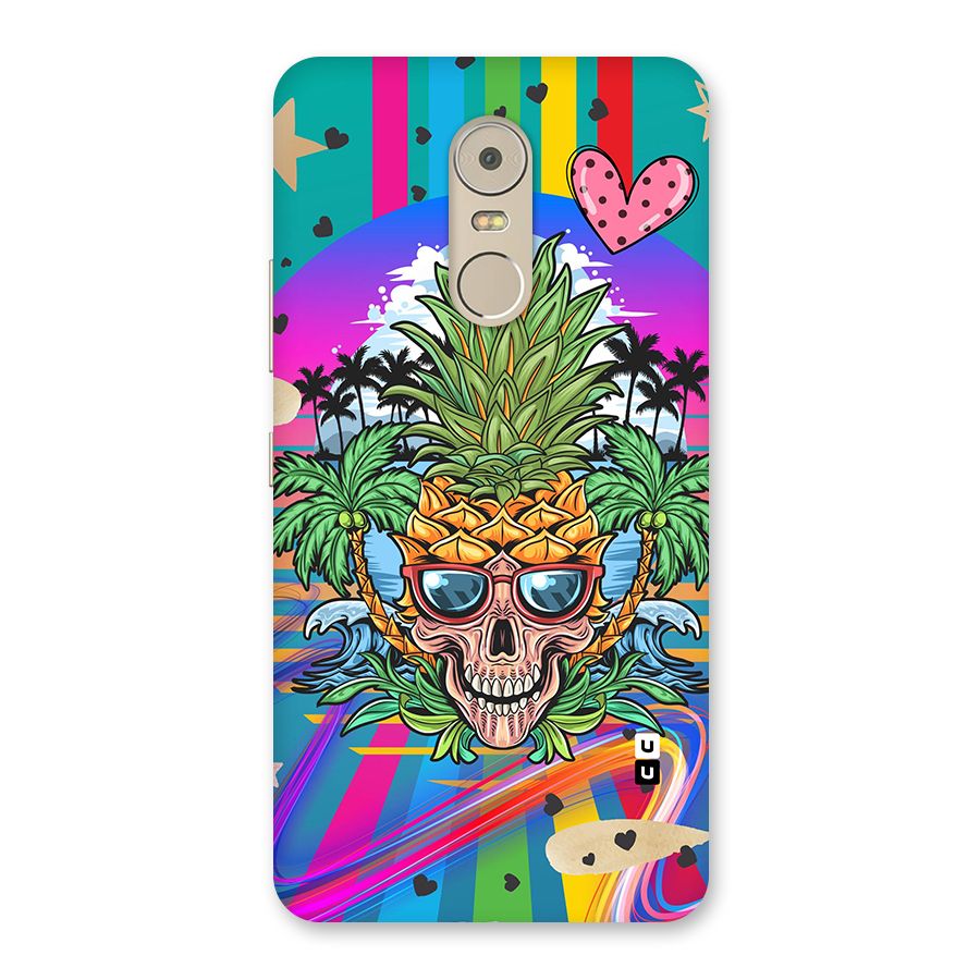 Cool Pineapple Skull Back Case for Lenovo K6 Note