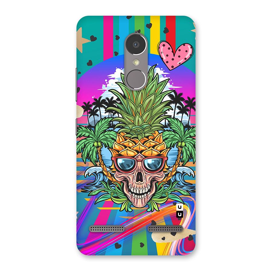 Cool Pineapple Skull Back Case for Lenovo K6 Power