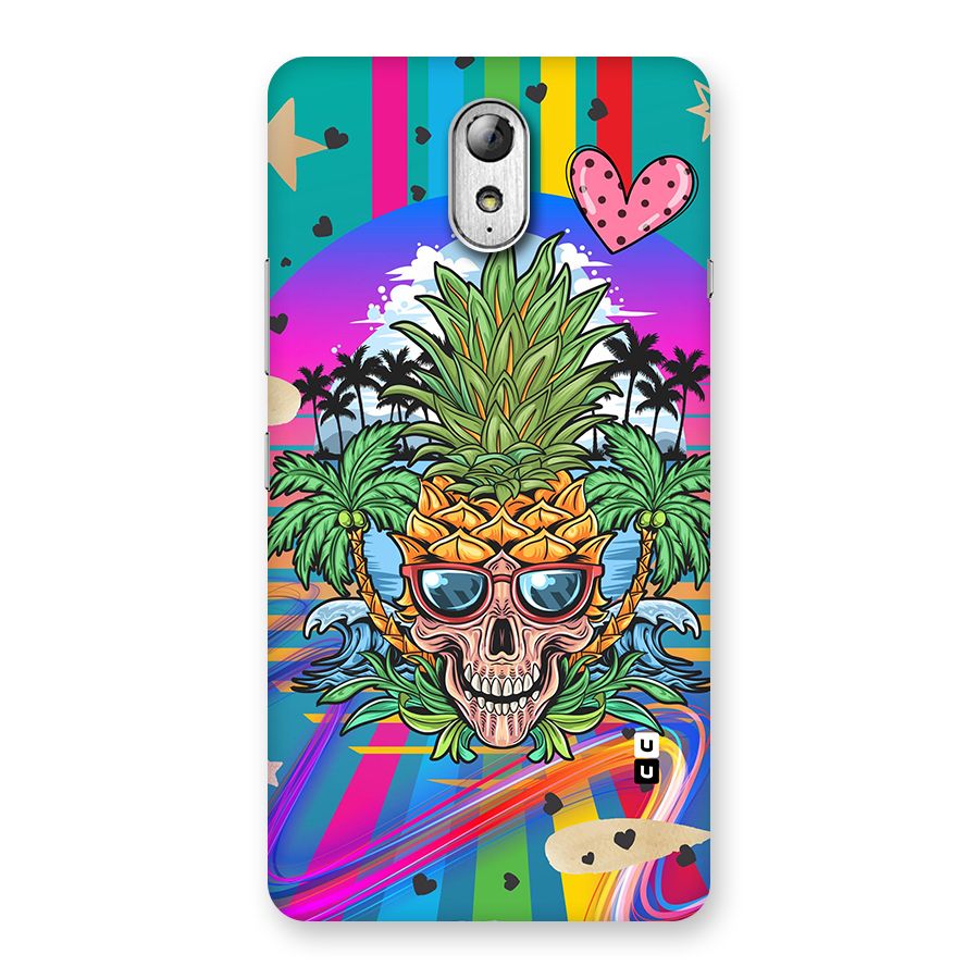 Cool Pineapple Skull Back Case for Lenovo Vibe P1M