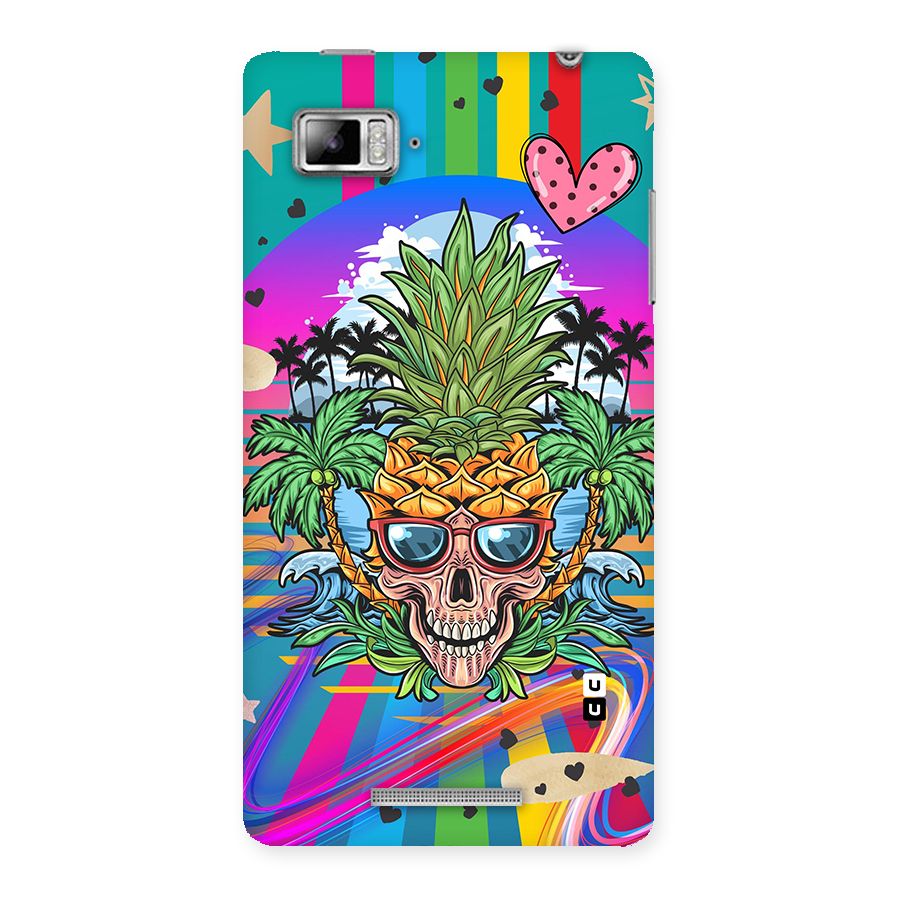 Cool Pineapple Skull Back Case for Lenovo Vibe Z K910