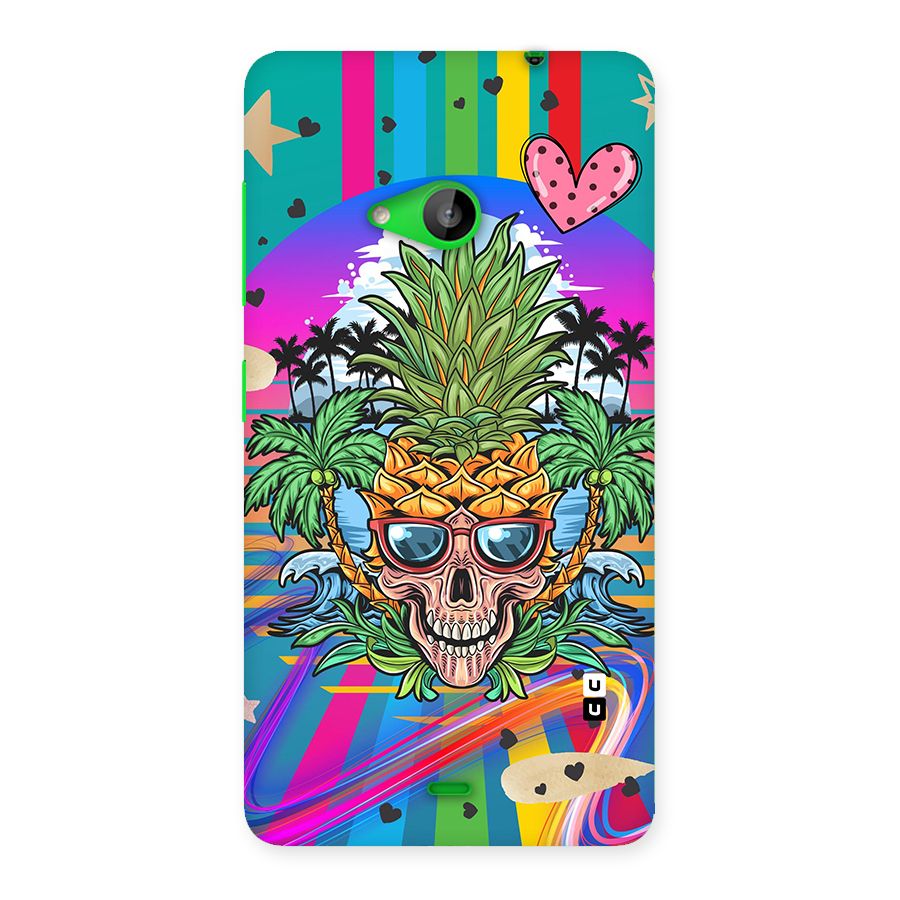 Cool Pineapple Skull Back Case for Lumia 535