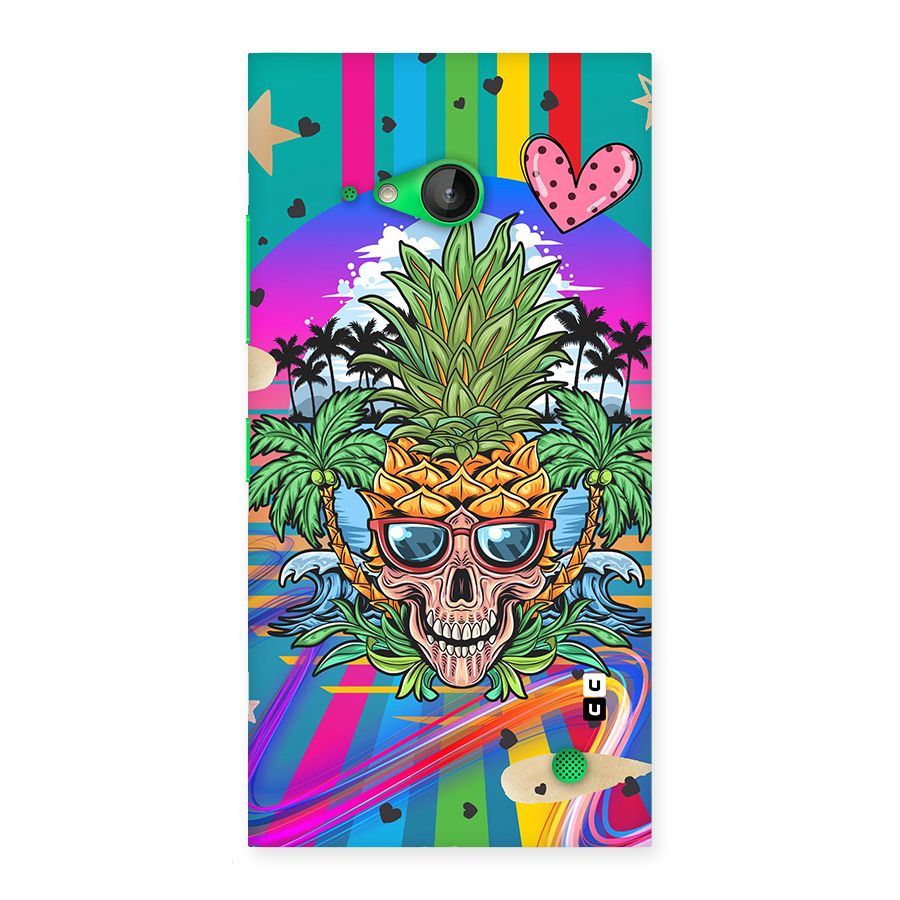 Cool Pineapple Skull Back Case for Lumia 730
