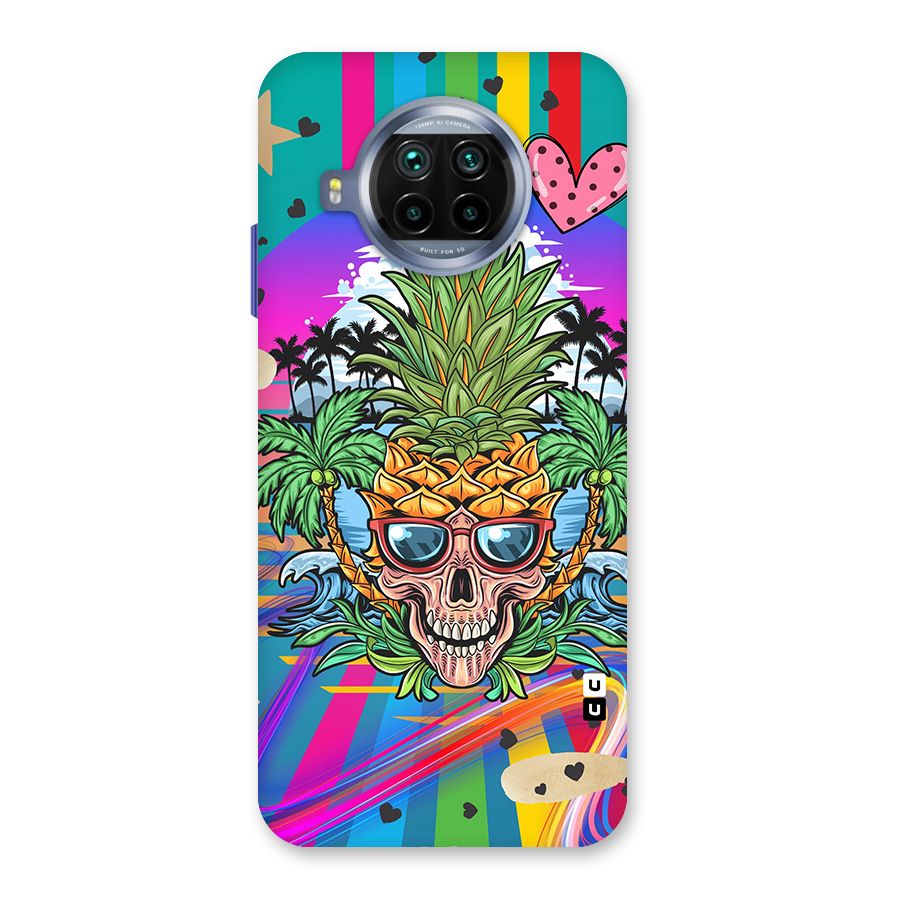 Cool Pineapple Skull Back Case for Mi 10i