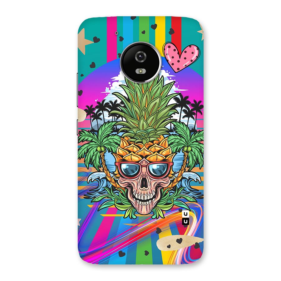 Cool Pineapple Skull Back Case for Moto G5