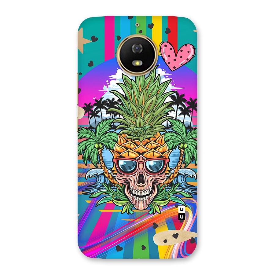 Cool Pineapple Skull Back Case for Moto G5s