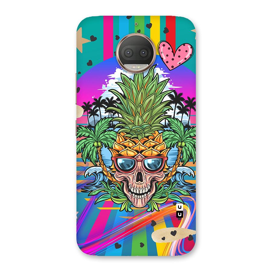 Cool Pineapple Skull Back Case for Moto G5s Plus
