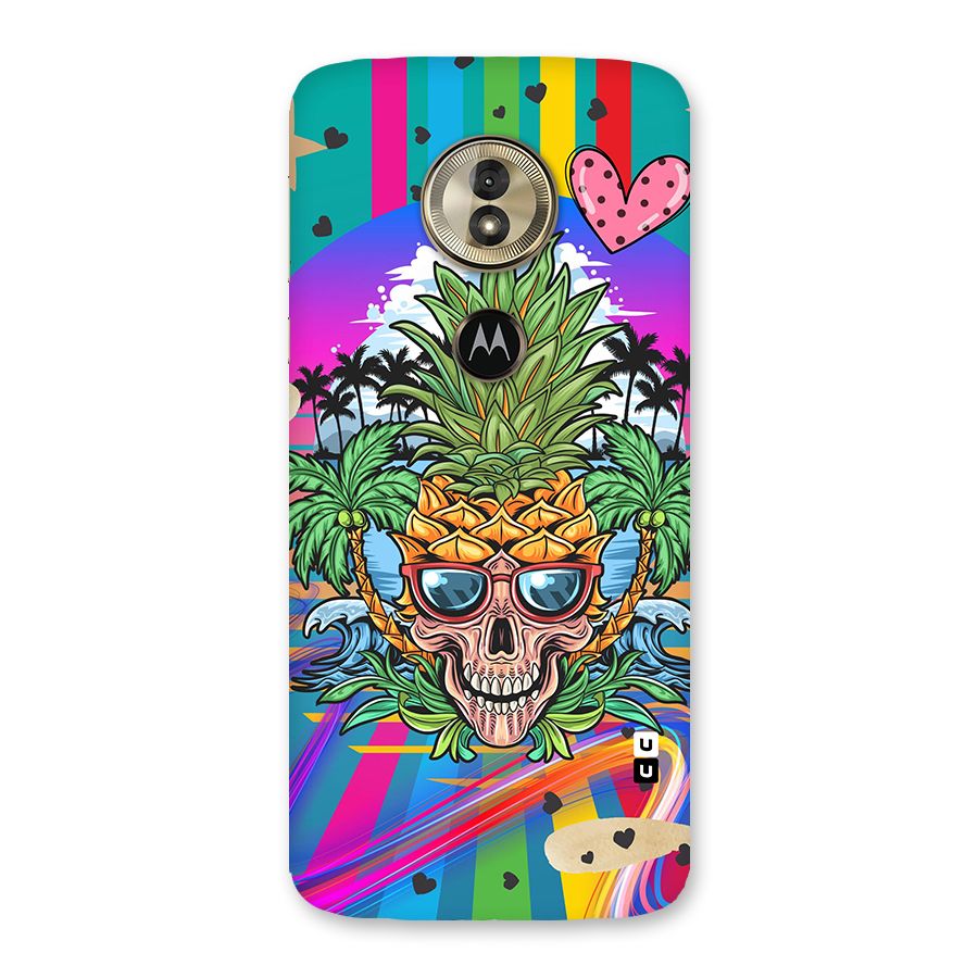 Cool Pineapple Skull Back Case for Moto G6 Play