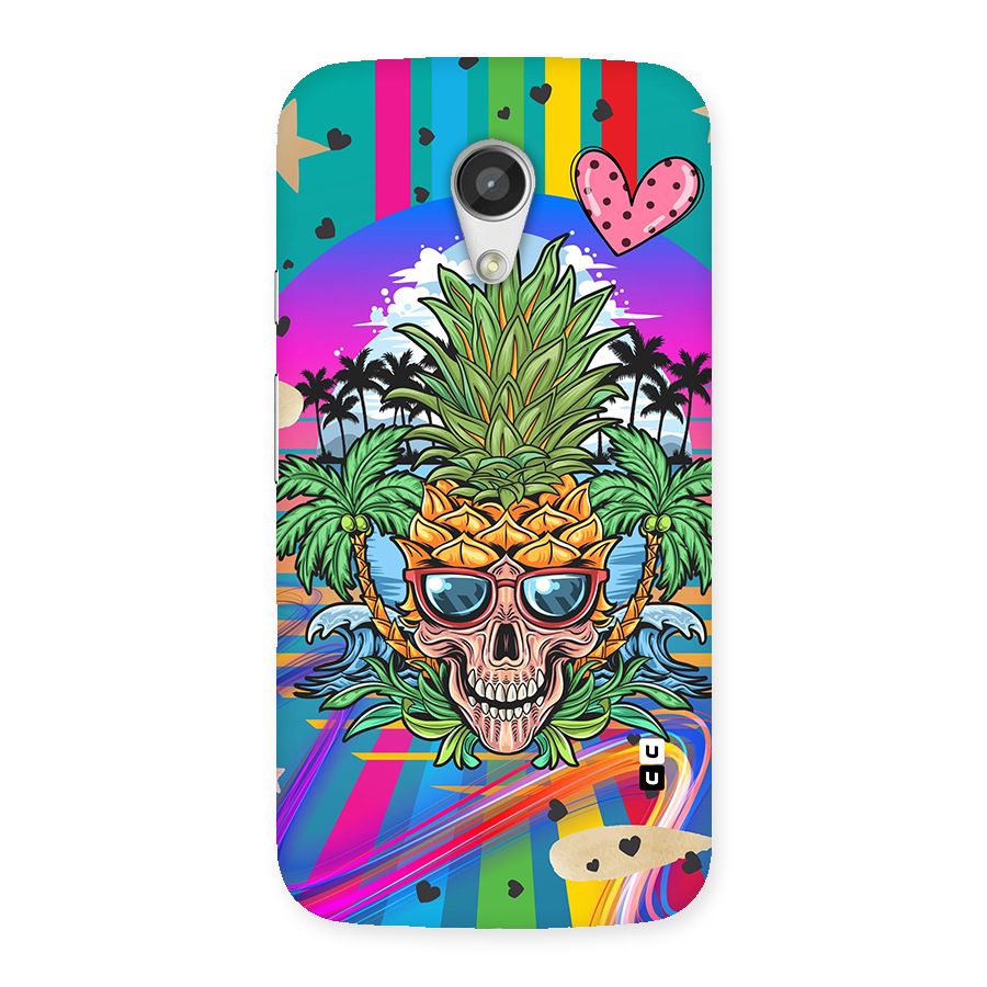 Cool Pineapple Skull Back Case for Moto G 2nd Gen