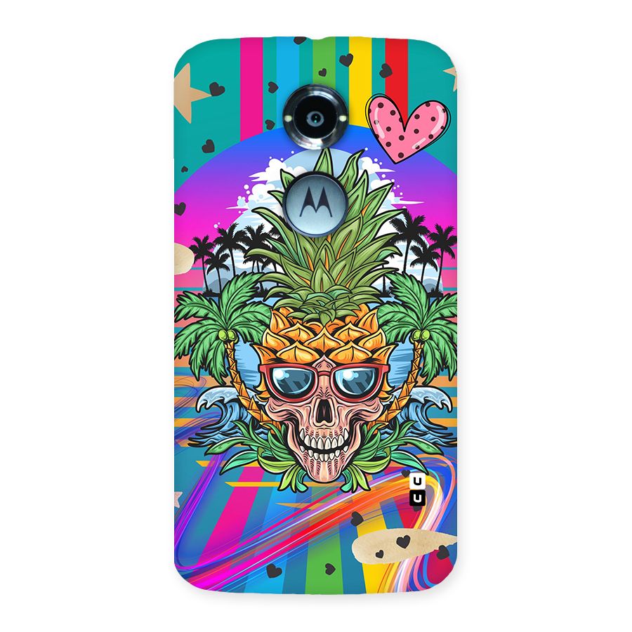 Cool Pineapple Skull Back Case for Moto X 2nd Gen