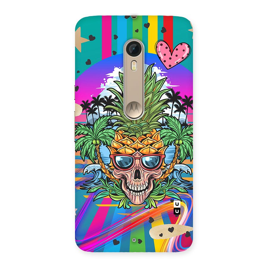 Cool Pineapple Skull Back Case for Motorola Moto X Style