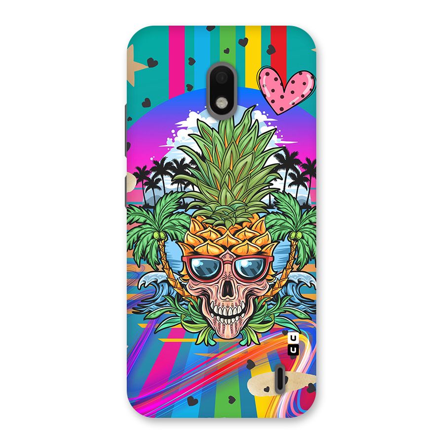 Cool Pineapple Skull Back Case for Nokia 2.2
