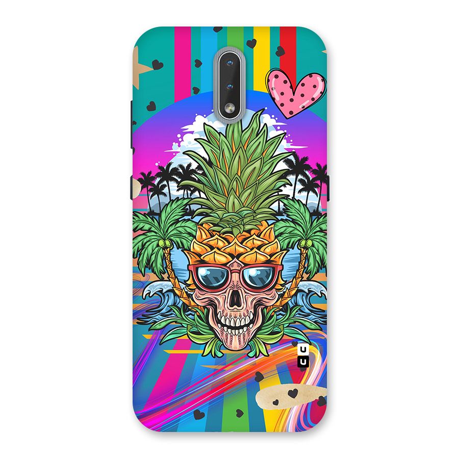 Cool Pineapple Skull Back Case for Nokia 2.3