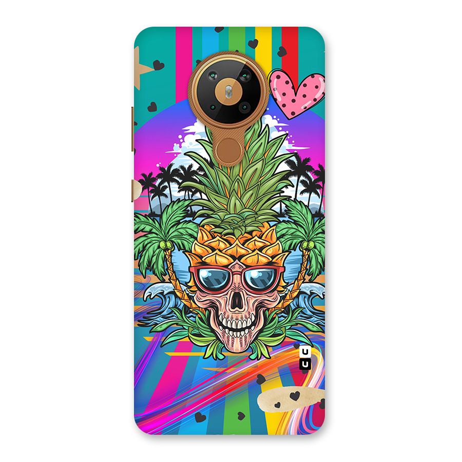 Cool Pineapple Skull Back Case for Nokia 5.3