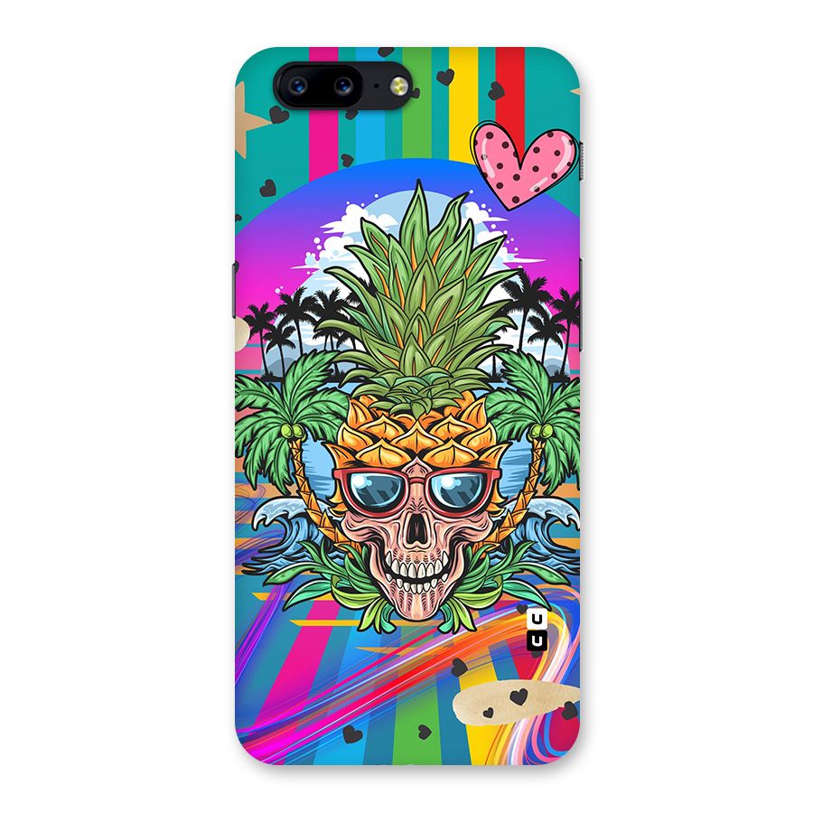 Cool Pineapple Skull Back Case for OnePlus 5