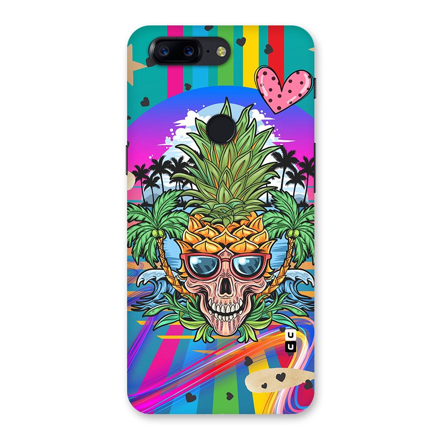 Cool Pineapple Skull Back Case for OnePlus 5T
