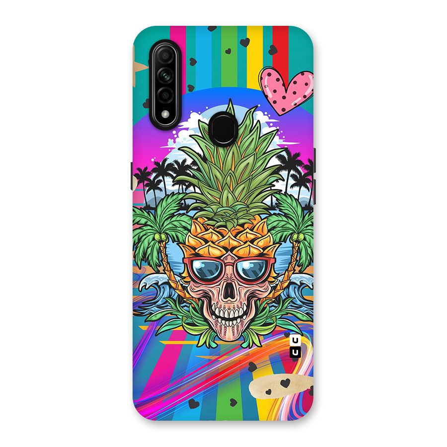 Cool Pineapple Skull Back Case for Oppo A31