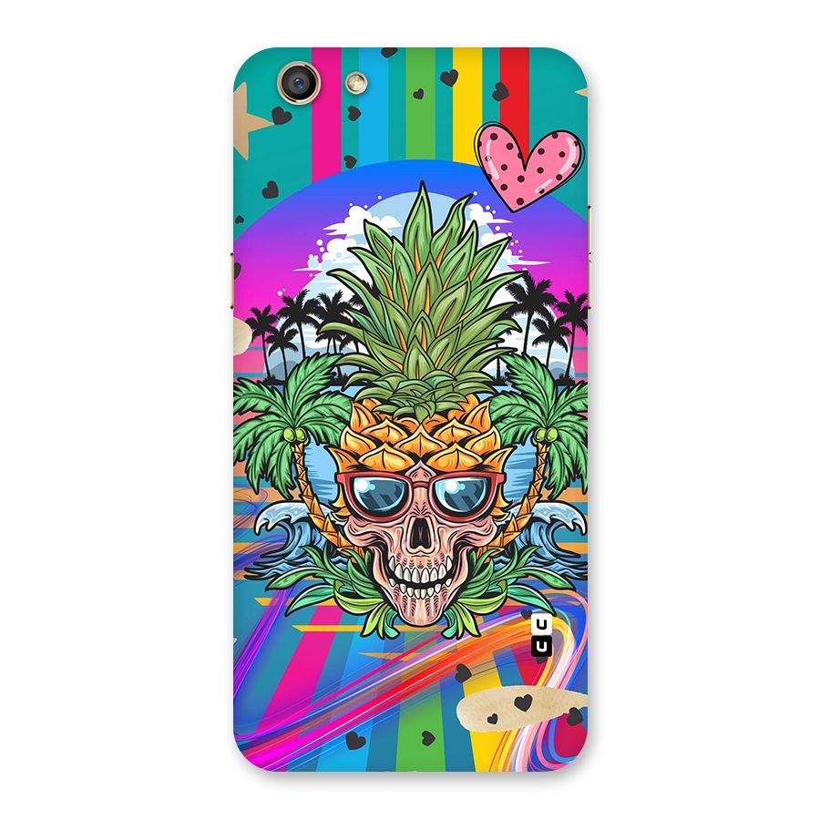 Cool Pineapple Skull Back Case for Oppo F3