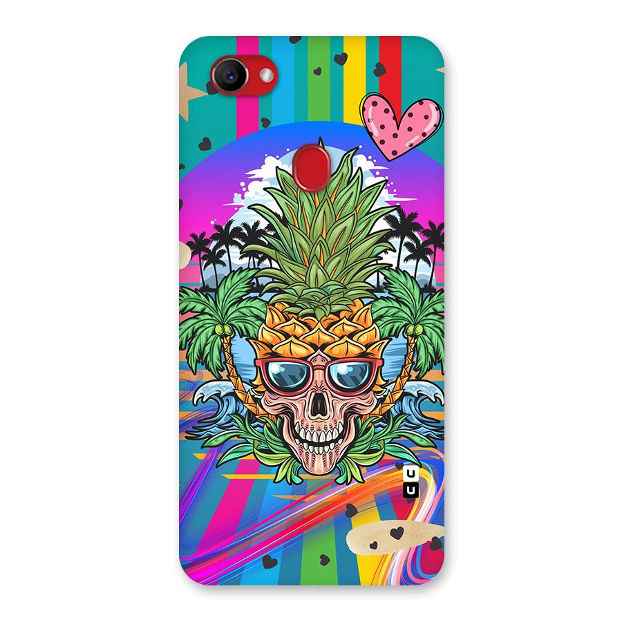 Cool Pineapple Skull Back Case for Oppo F7