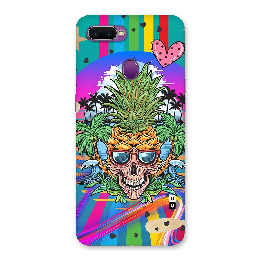 Cool Pineapple Skull Back Case for Oppo F9
