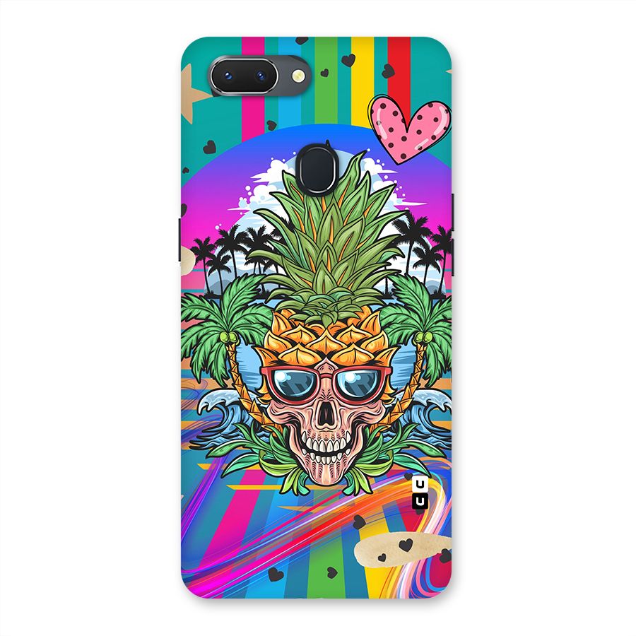 Cool Pineapple Skull Back Case for Oppo Realme 2