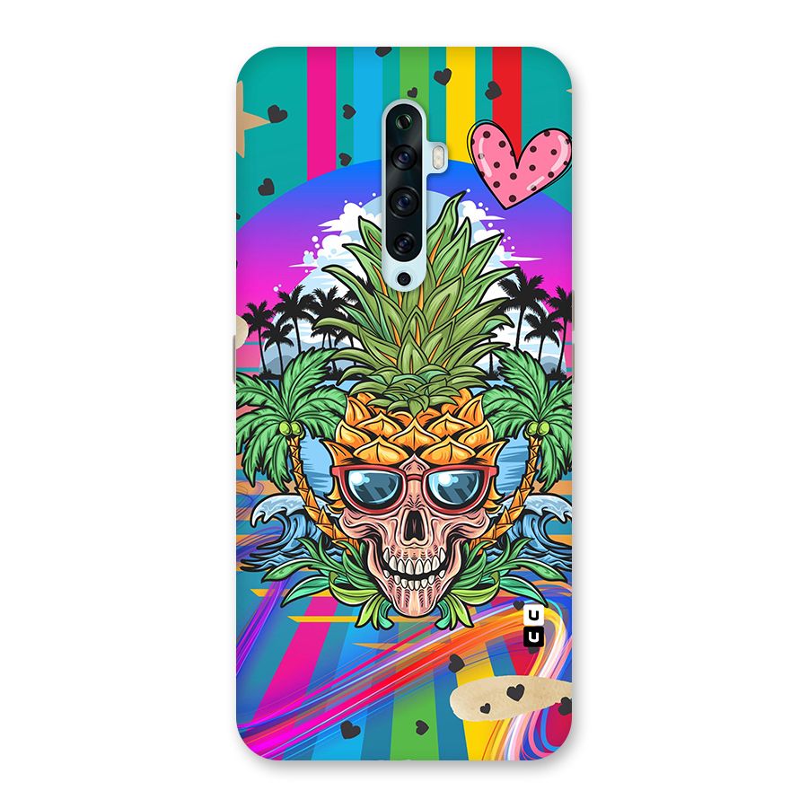 Cool Pineapple Skull Back Case for Oppo Reno2 Z