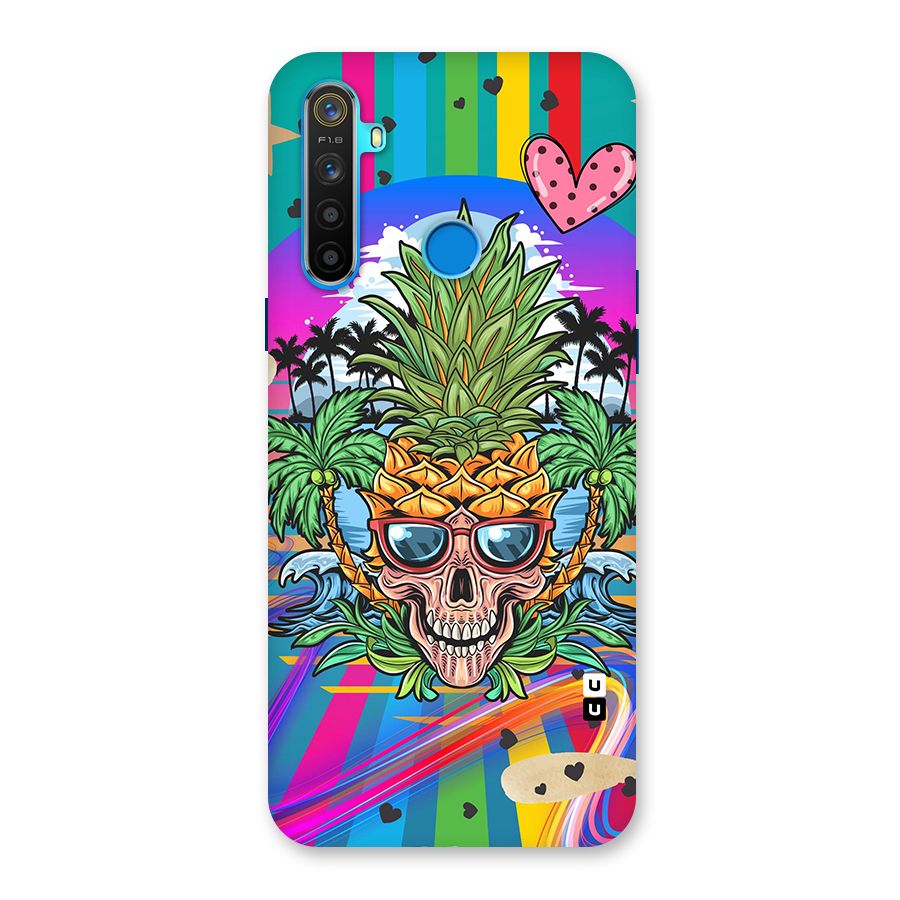Cool Pineapple Skull Back Case for Realme 5s