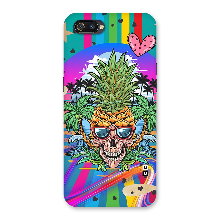 Cool Pineapple Skull Back Case for Realme C2