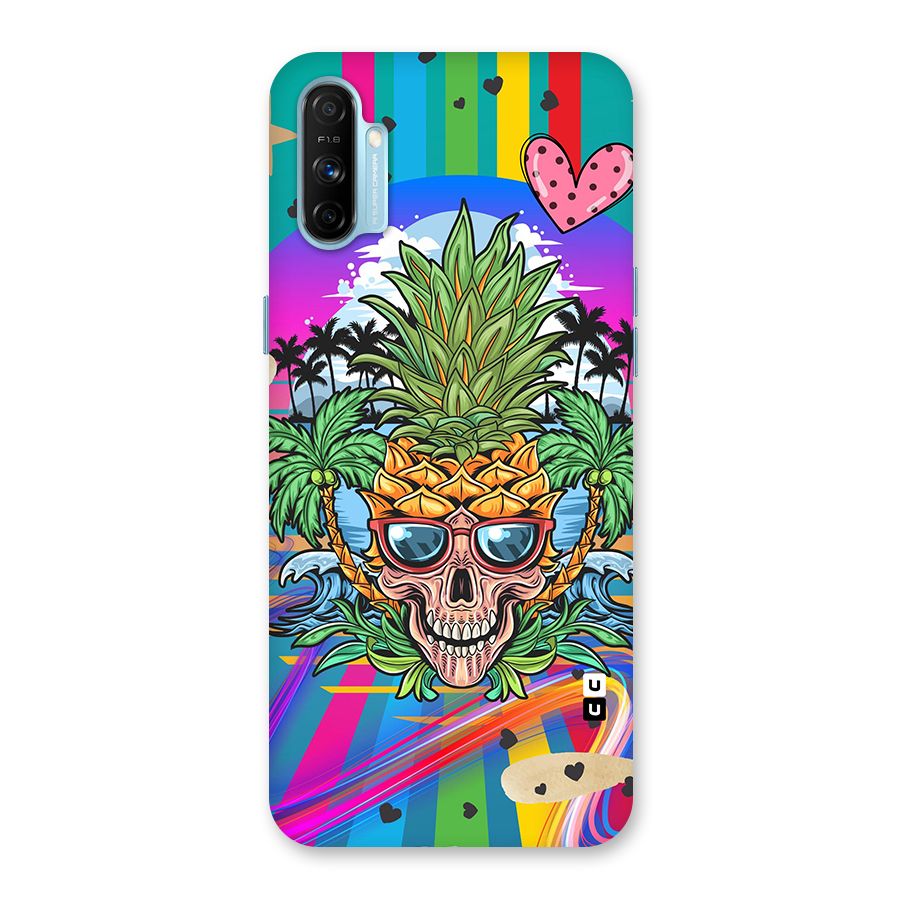 Cool Pineapple Skull Back Case for Realme Narzo 20A