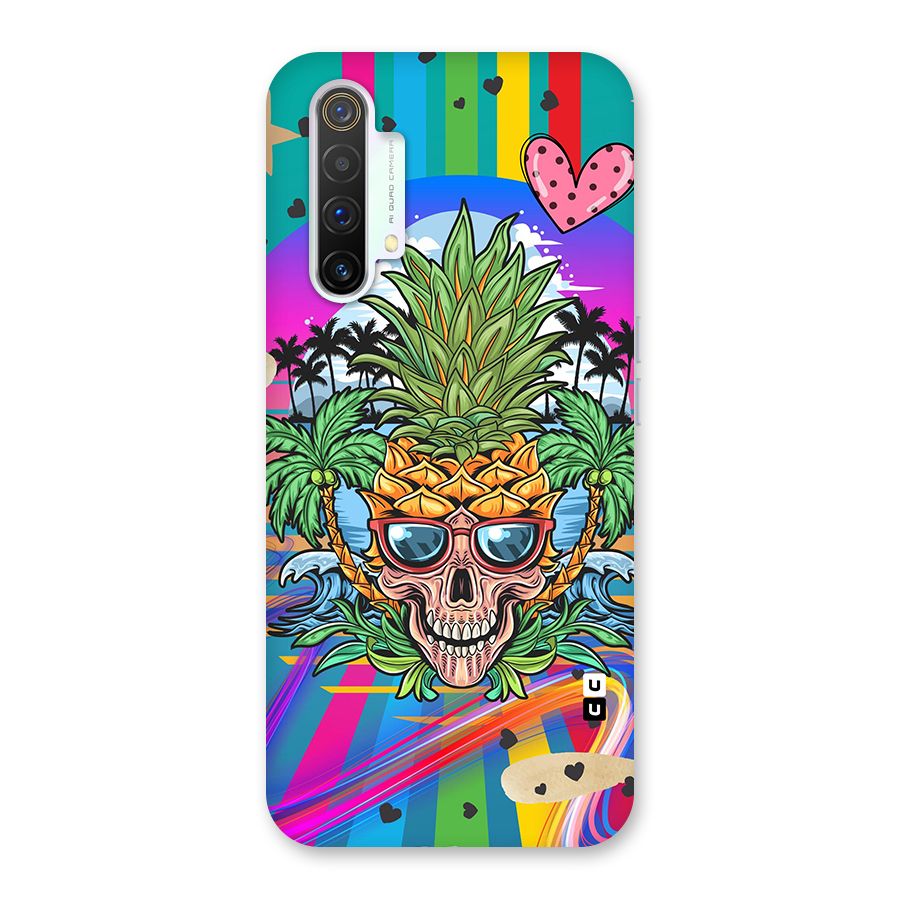 Cool Pineapple Skull Back Case for Realme X3