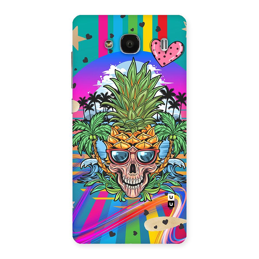 Cool Pineapple Skull Back Case for Redmi 2 Prime