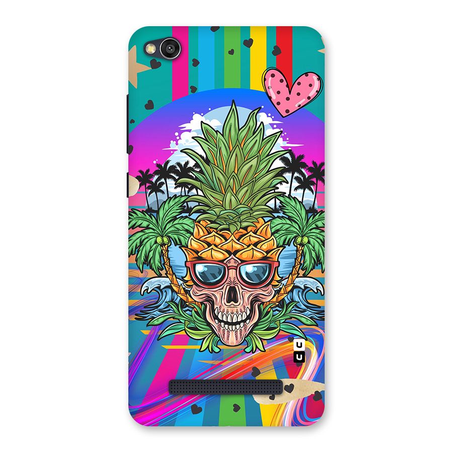Cool Pineapple Skull Back Case for Redmi 4A