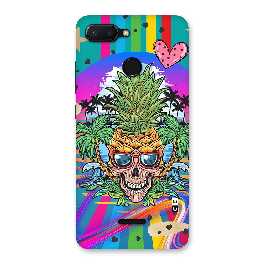 Cool Pineapple Skull Back Case for Redmi 6