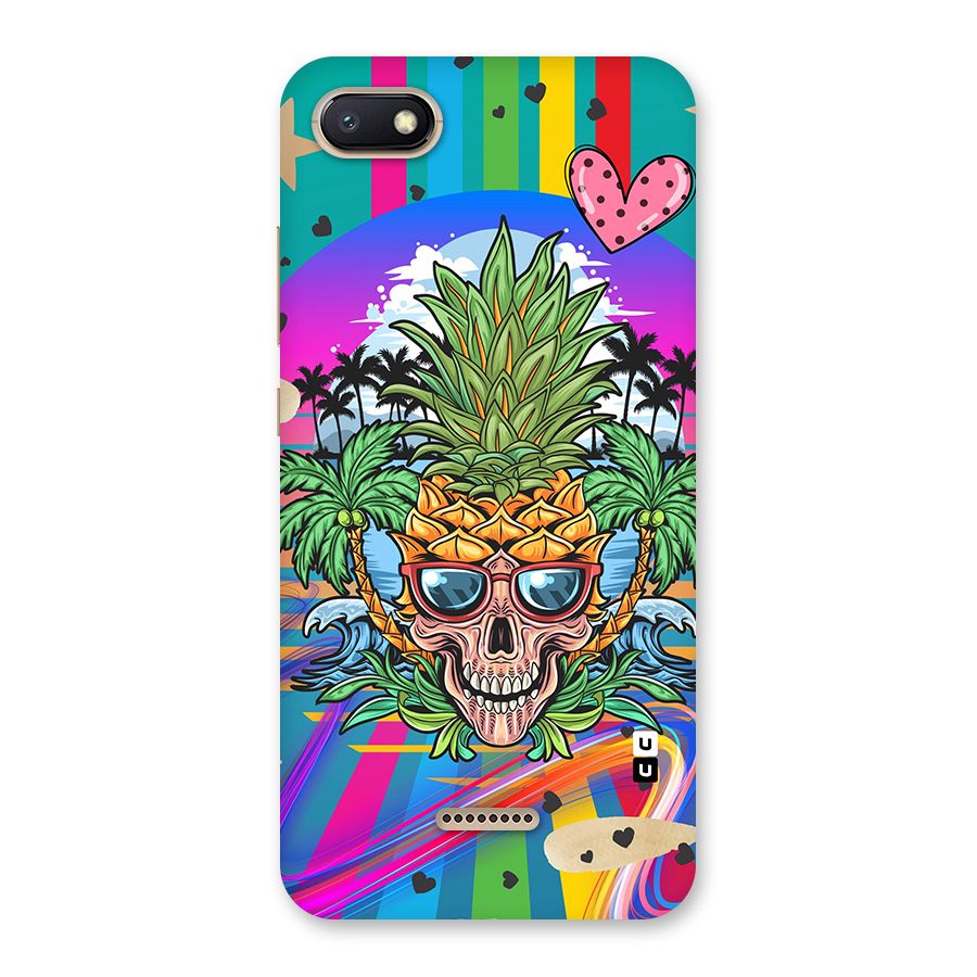 Cool Pineapple Skull Back Case for Redmi 6A