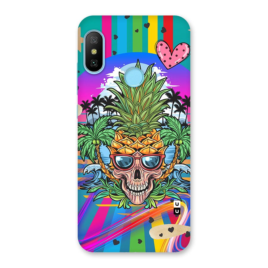 Cool Pineapple Skull Back Case for Redmi 6 Pro