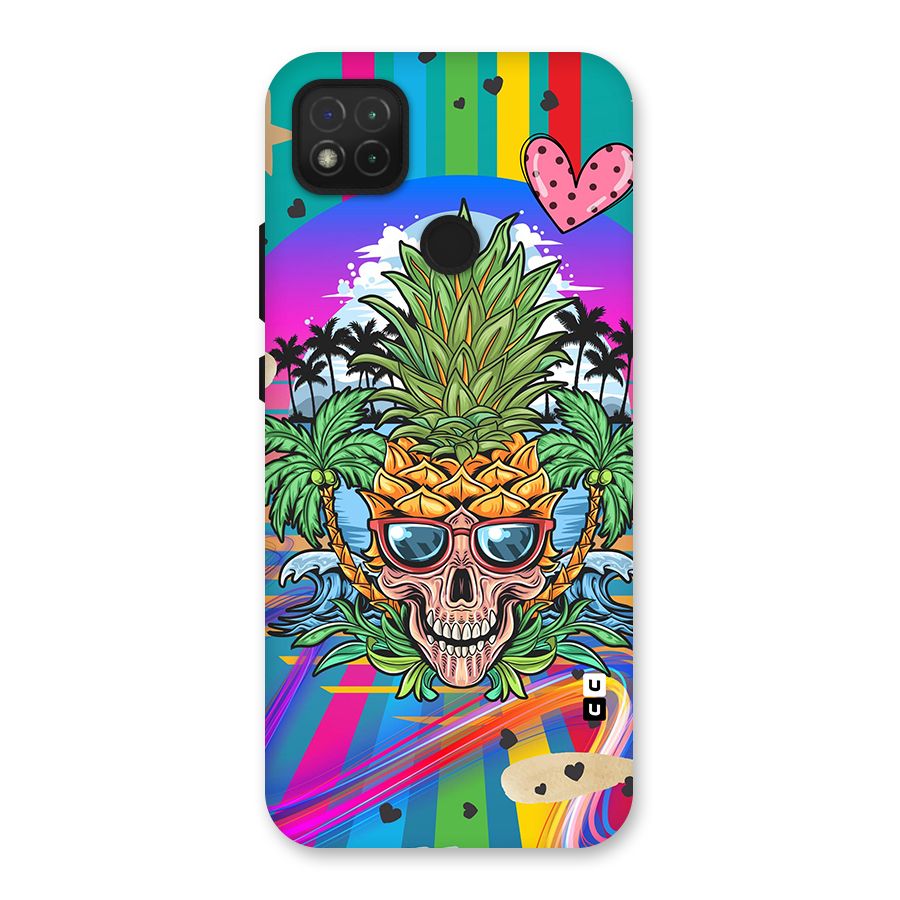 Cool Pineapple Skull Back Case for Redmi 9C