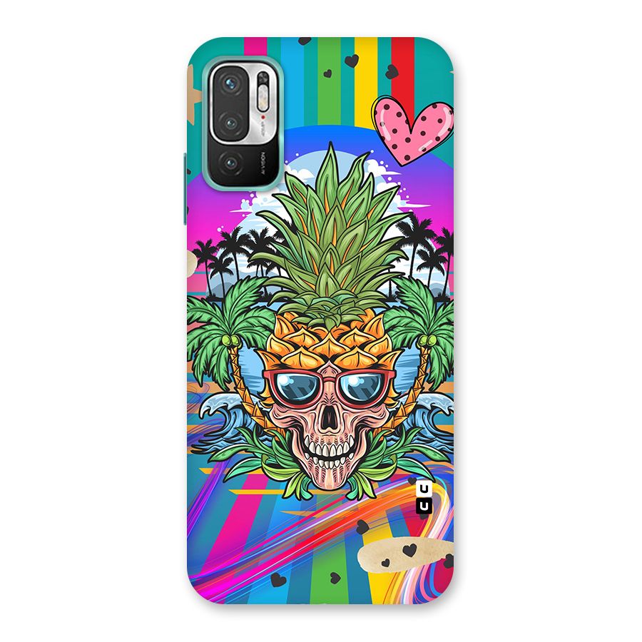 Cool Pineapple Skull Back Case for Redmi Note 10T 5G