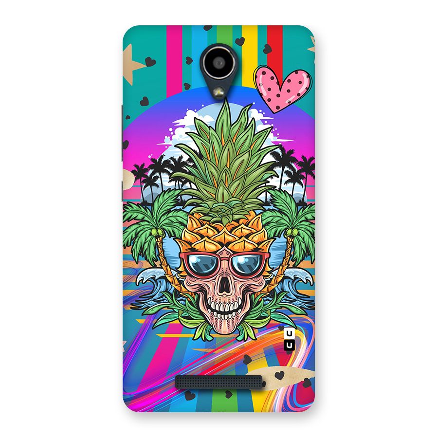 Cool Pineapple Skull Back Case for Redmi Note 2
