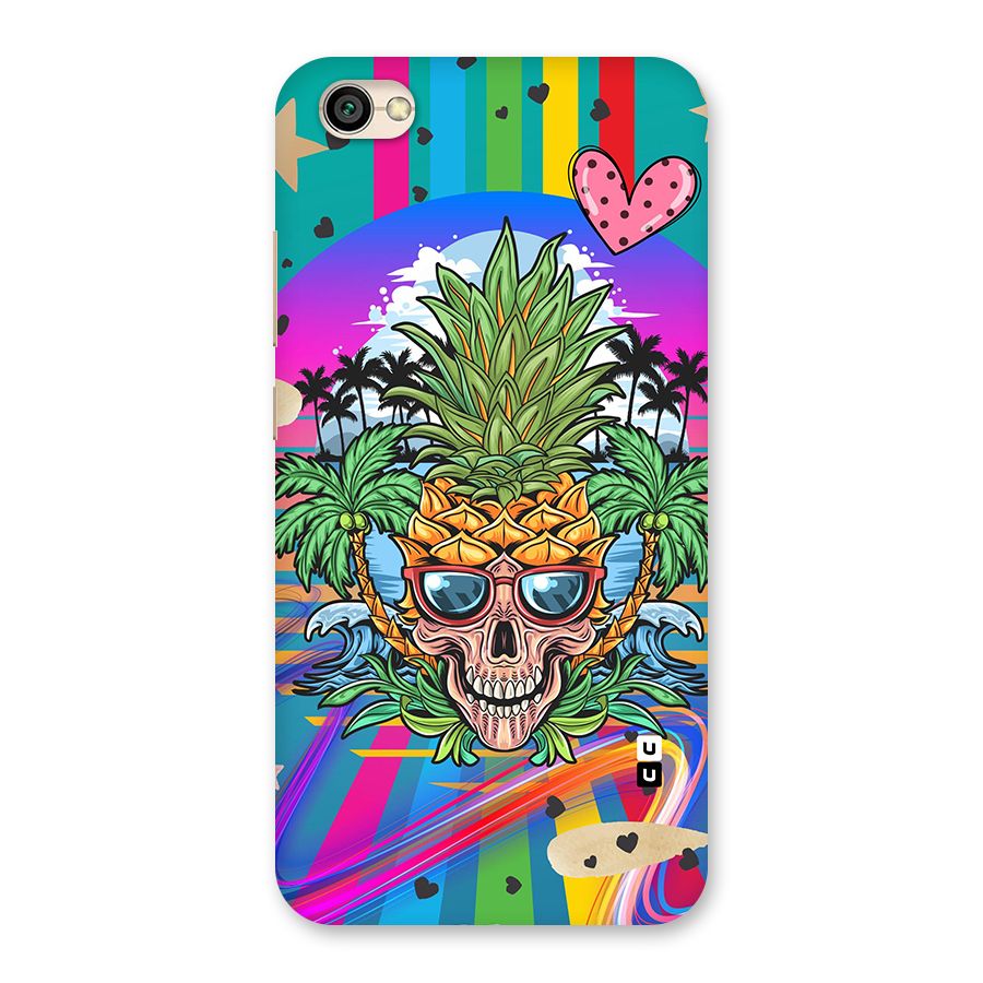 Cool Pineapple Skull Back Case for Redmi Y1 Lite