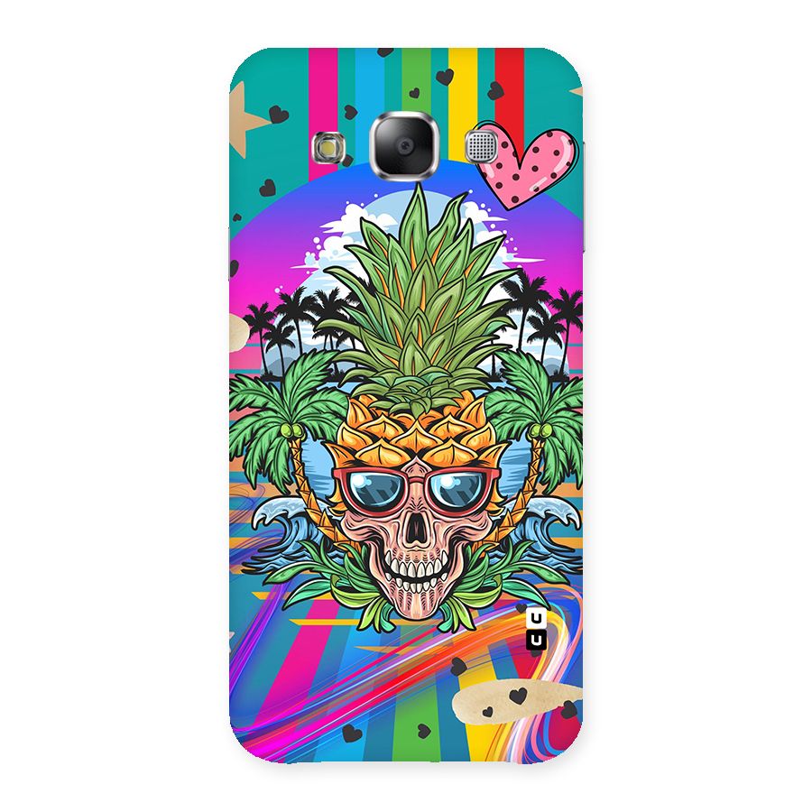 Cool Pineapple Skull Back Case for Samsung Galaxy E5