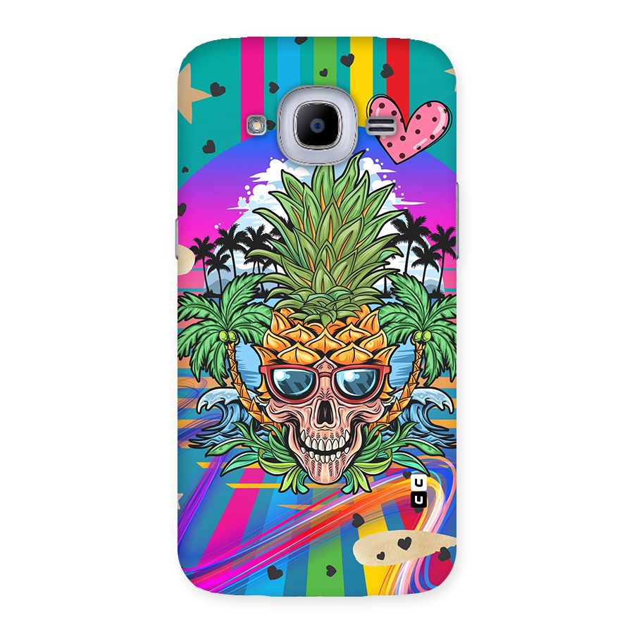 Cool Pineapple Skull Back Case for Samsung Galaxy J2 Pro